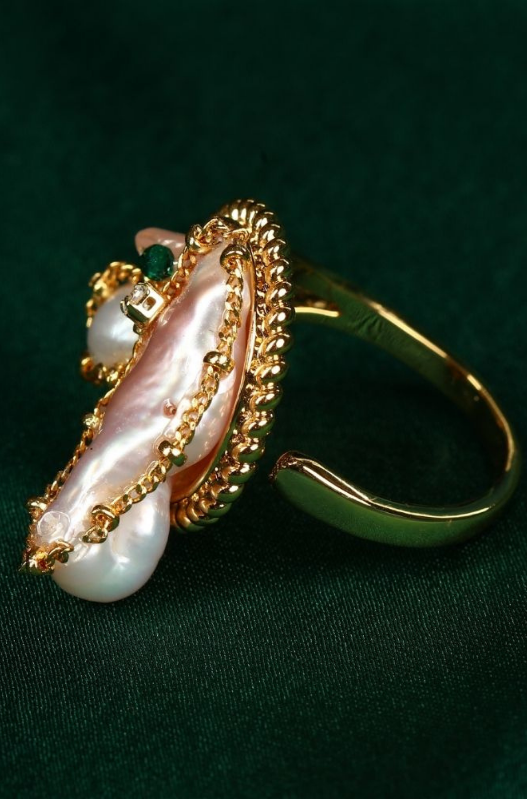Elenor Eclipse Gold-Plated Cocktail Ring