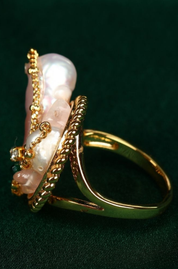 Elenor Eclipse Gold-Plated Cocktail Ring
