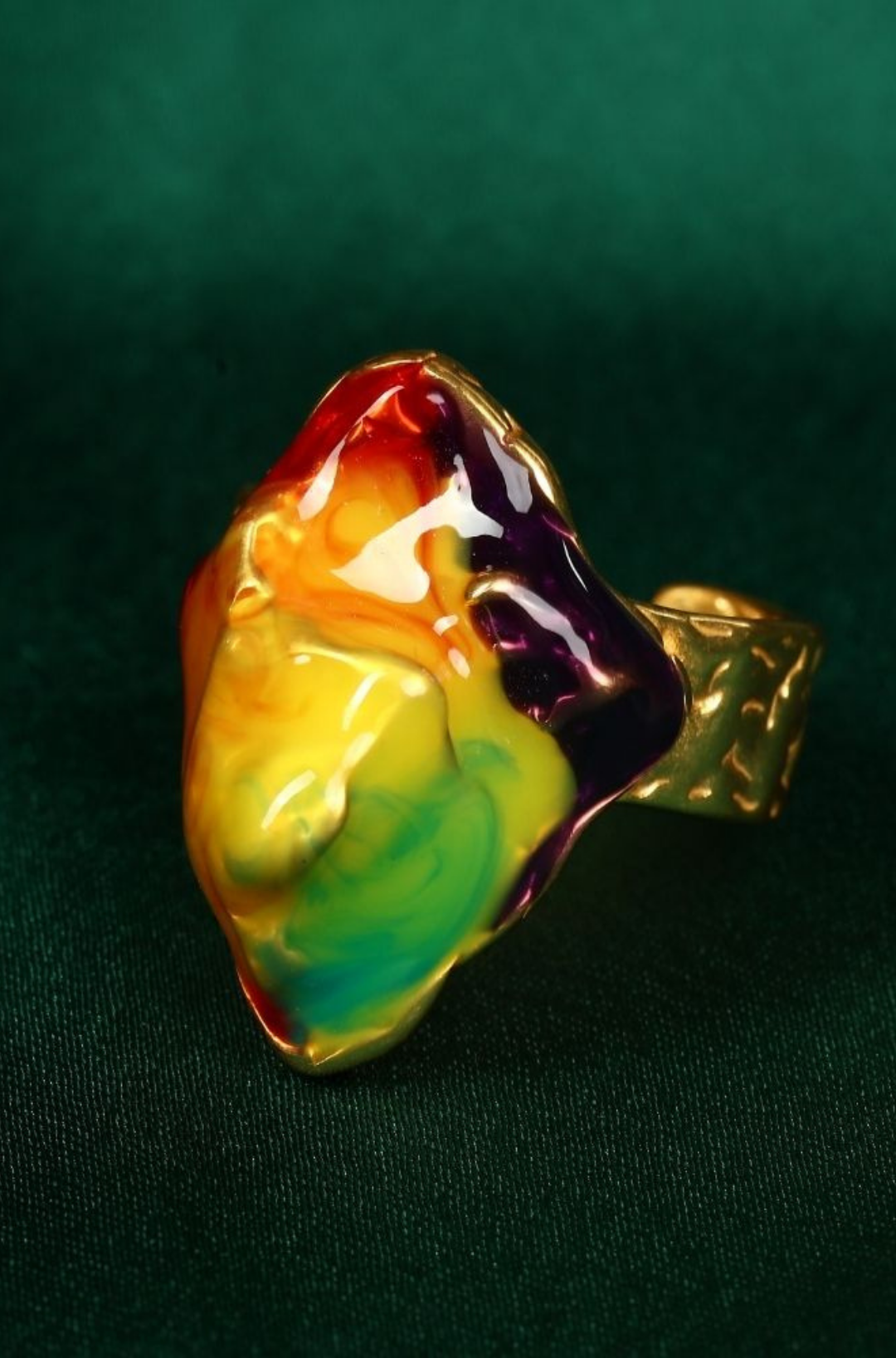 Big Artist Made Statement Cocktail Ring