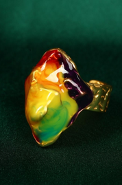 Big Artist Made Statement Cocktail Ring