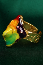 Big Artist Made Statement Cocktail Ring