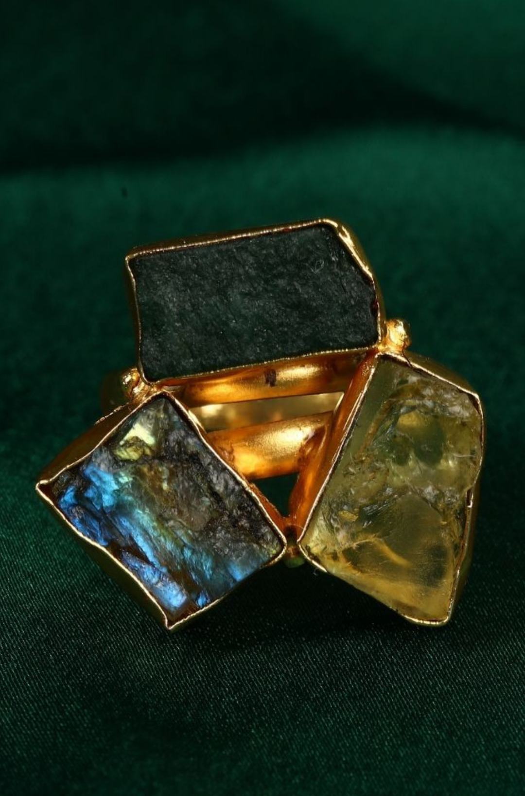 Raw Gem Stone Ring