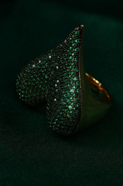 Irresistible Heart Shaped Stone Ring