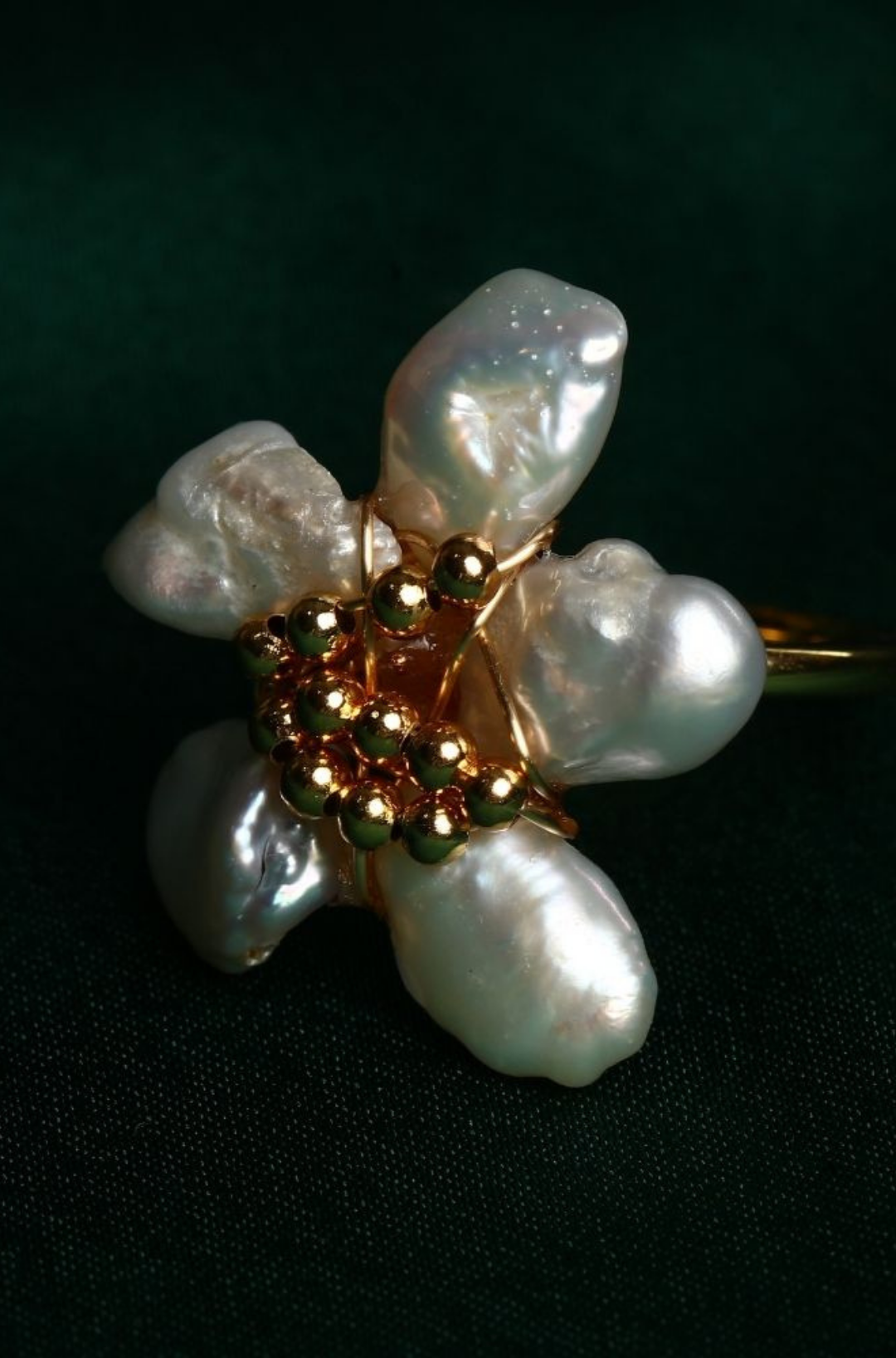 Flower Shaped Statement Cocktail Ring