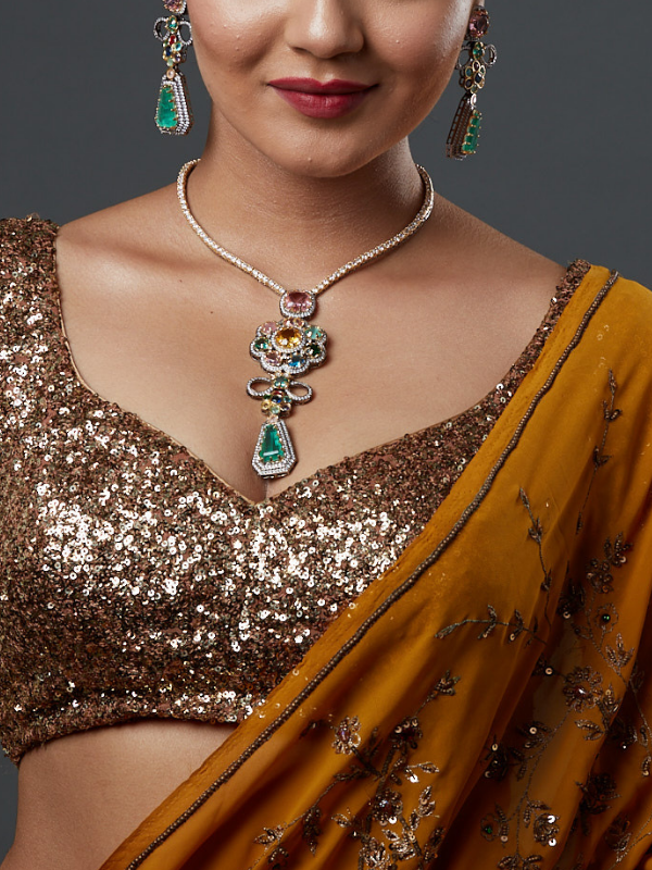 Exquisite American Diamond Necklace