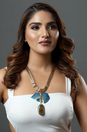 Dual Tone Horizon Necklace