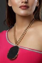 Gilded Abyss Pendant Necklace