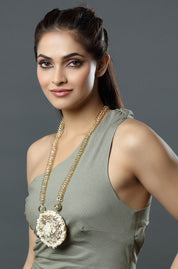 Golden Cascade Nodal Necklace