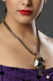 Dark Serenity Charm Necklace