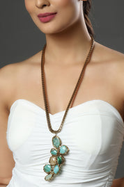 Oceanic Cluster Pendant Necklace