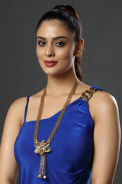 Regal Flower Chain Necklace