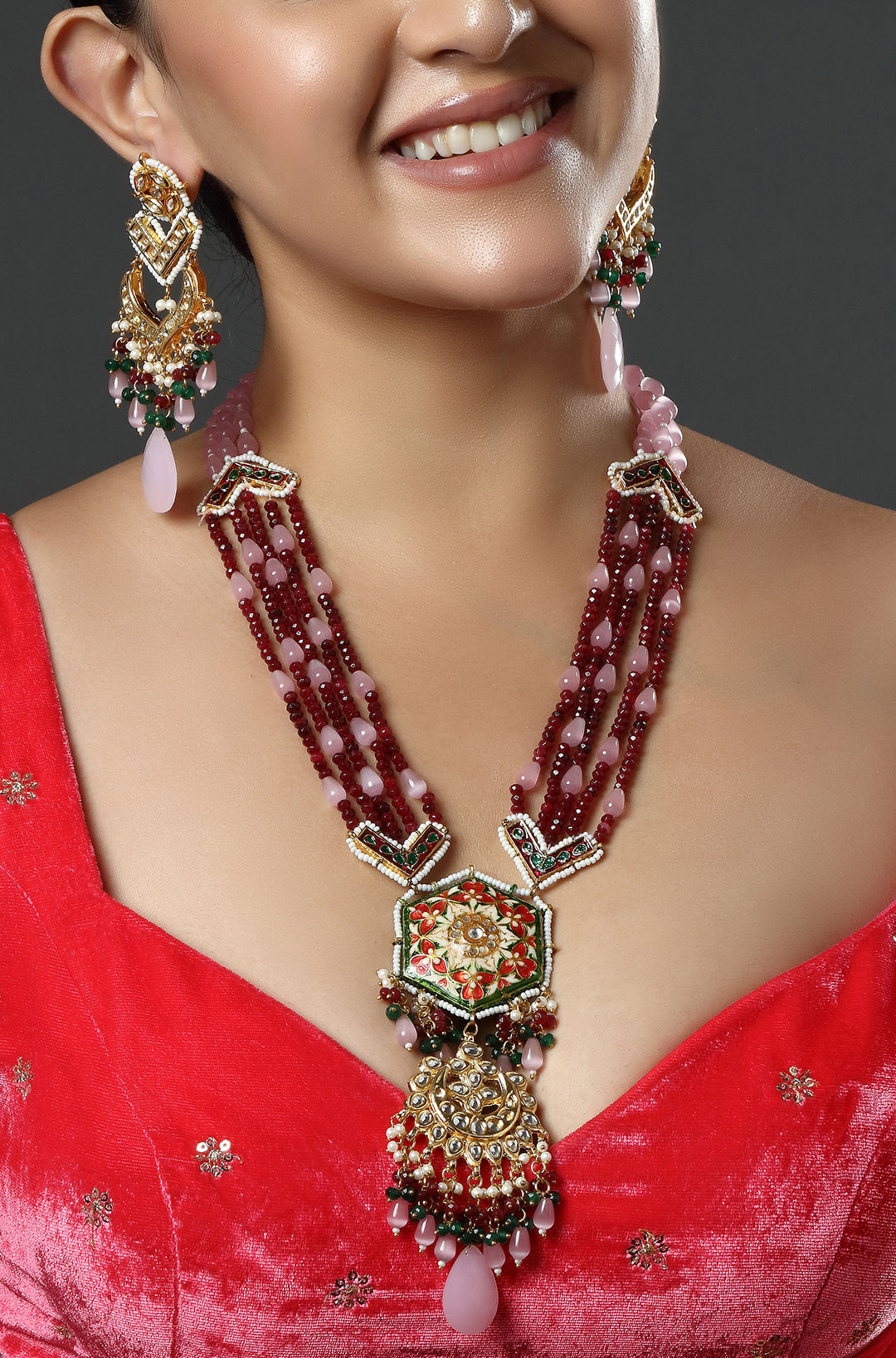 Ruby Blush Grandeur Necklace