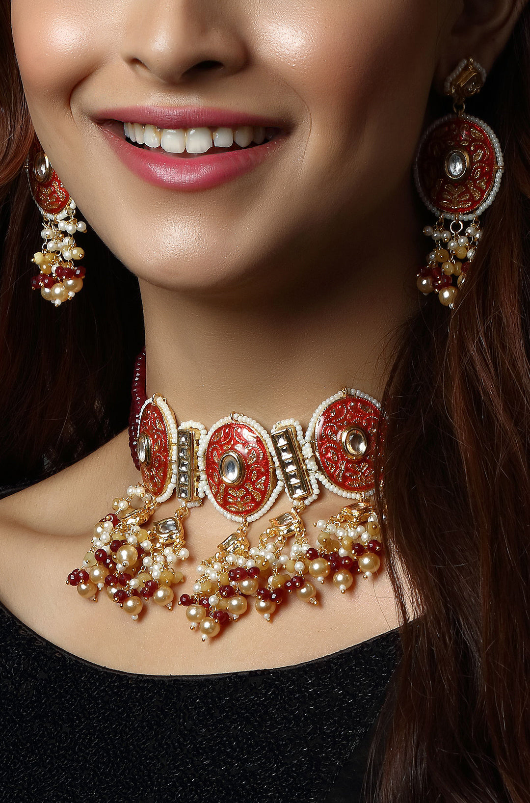 Imperial Red Vista Ensemble Neklace