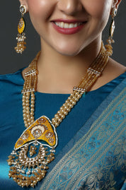 Golden Hour Pearl Cascade Necklace