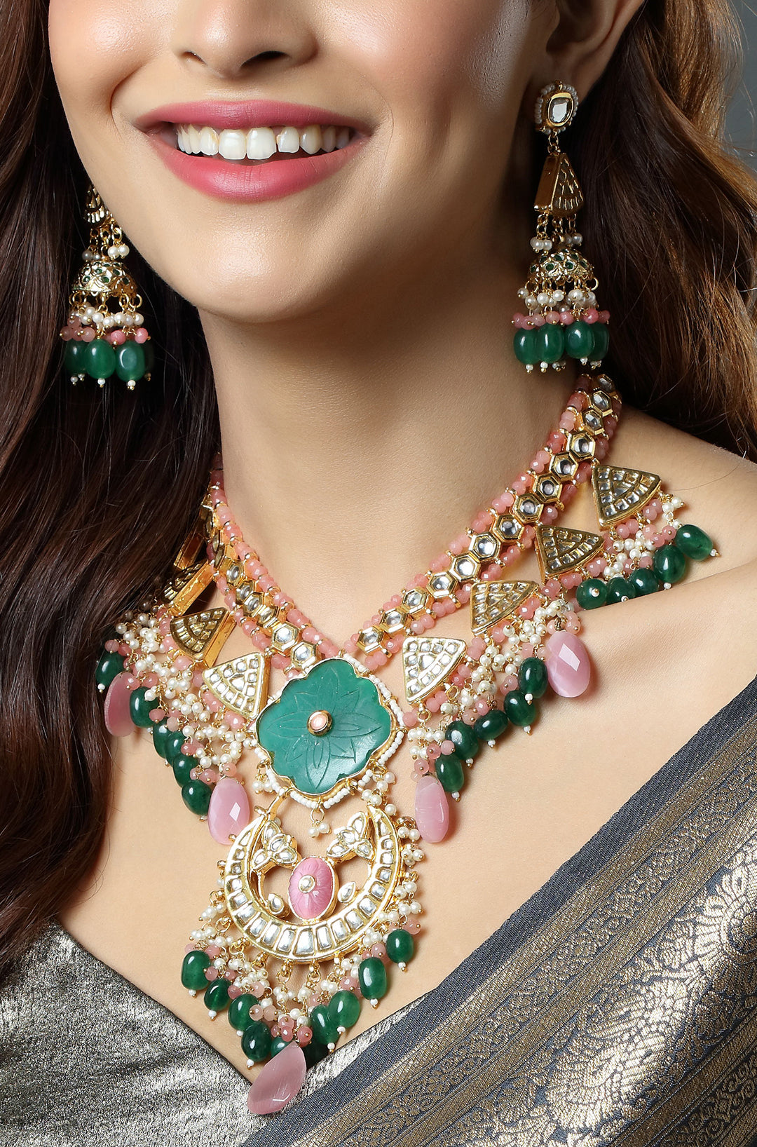 Emerald Blush Imperial Necklace