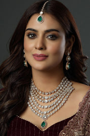 Diamond Dewdrop Empress Necklace