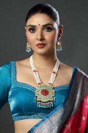 The Mint & Coral Heritage Necklace