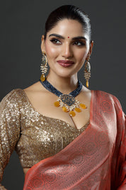 Royal Midnight Cascade Necklace