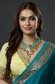 Kundan Green Glory Necklace