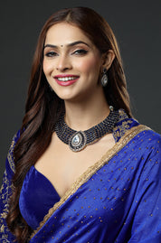 Midnight Sapphire Choker Necklace Set