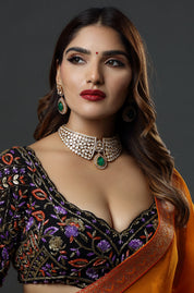 Emerald Radiance Choker Necklace