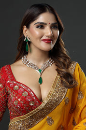 Emerald Green Designer Necklace Set