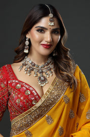 Crimson Elegance Ensemble Necklace
