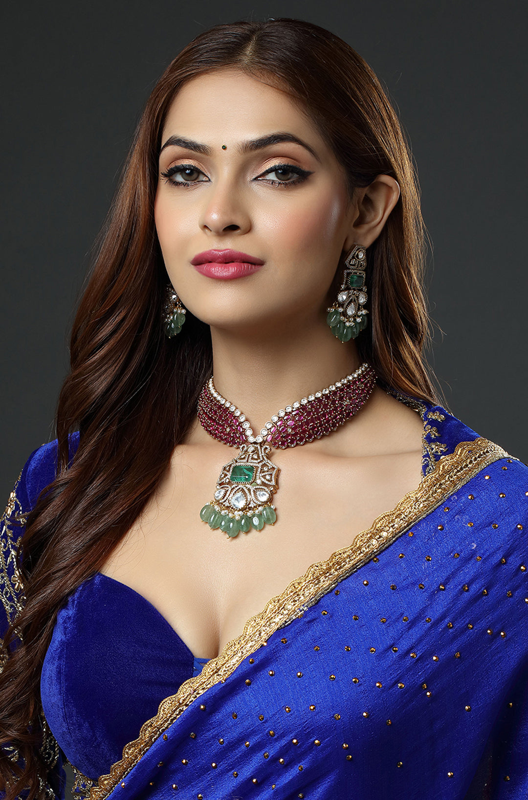 Regal Scarlet Symphony Necklace