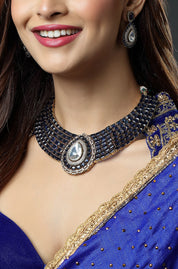 Midnight Sapphire Choker Necklace Set