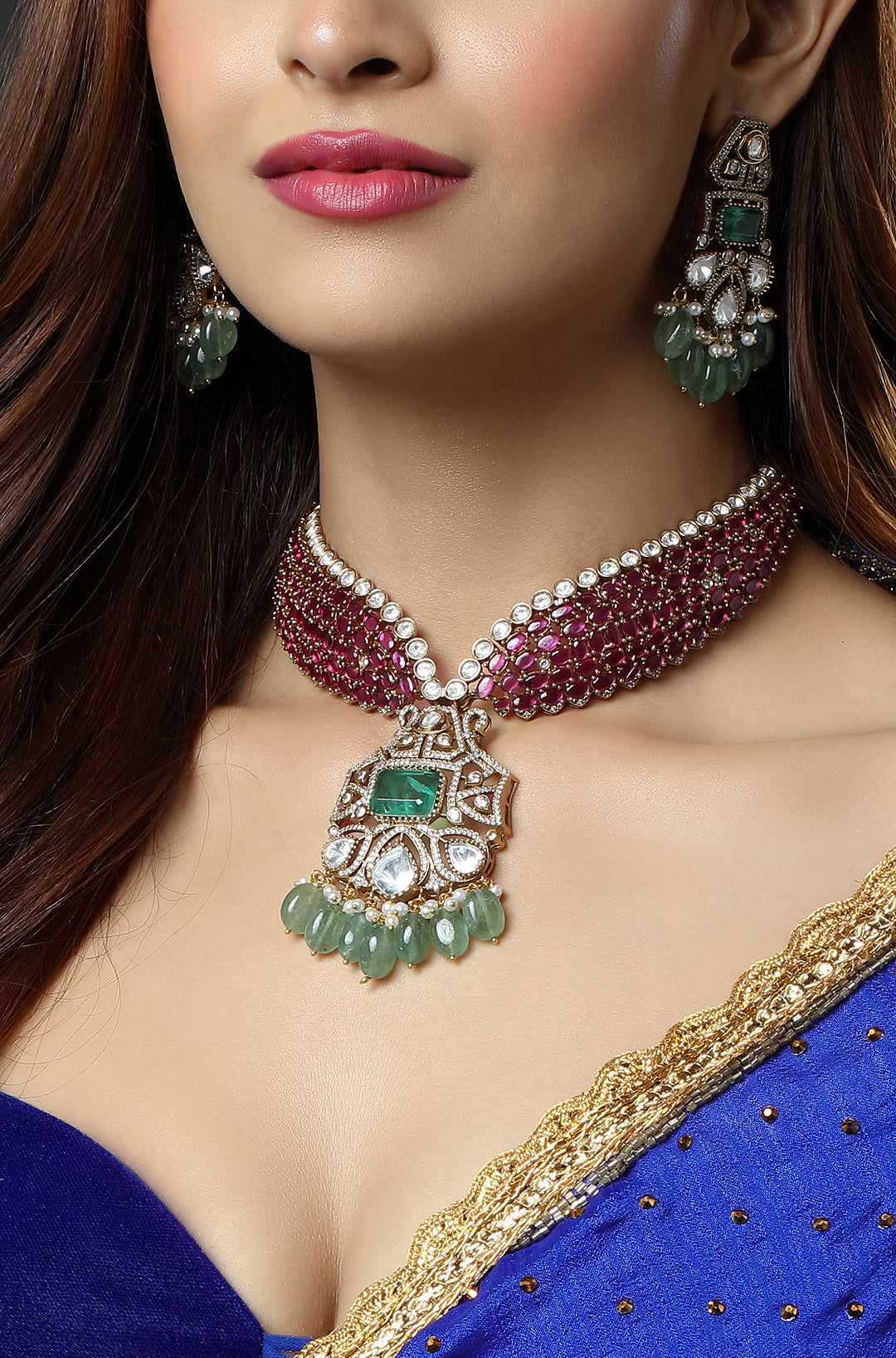 Regal Scarlet Symphony Necklace