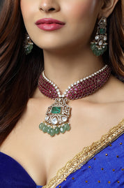 Regal Scarlet Symphony Necklace