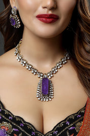 Violet Vignette Necklace