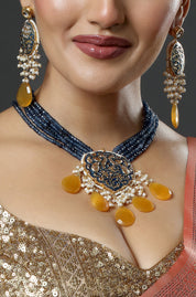 Royal Midnight Cascade Necklace