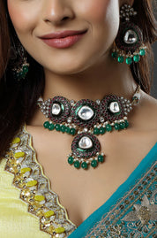 Emerald Mughal Choker Necklace