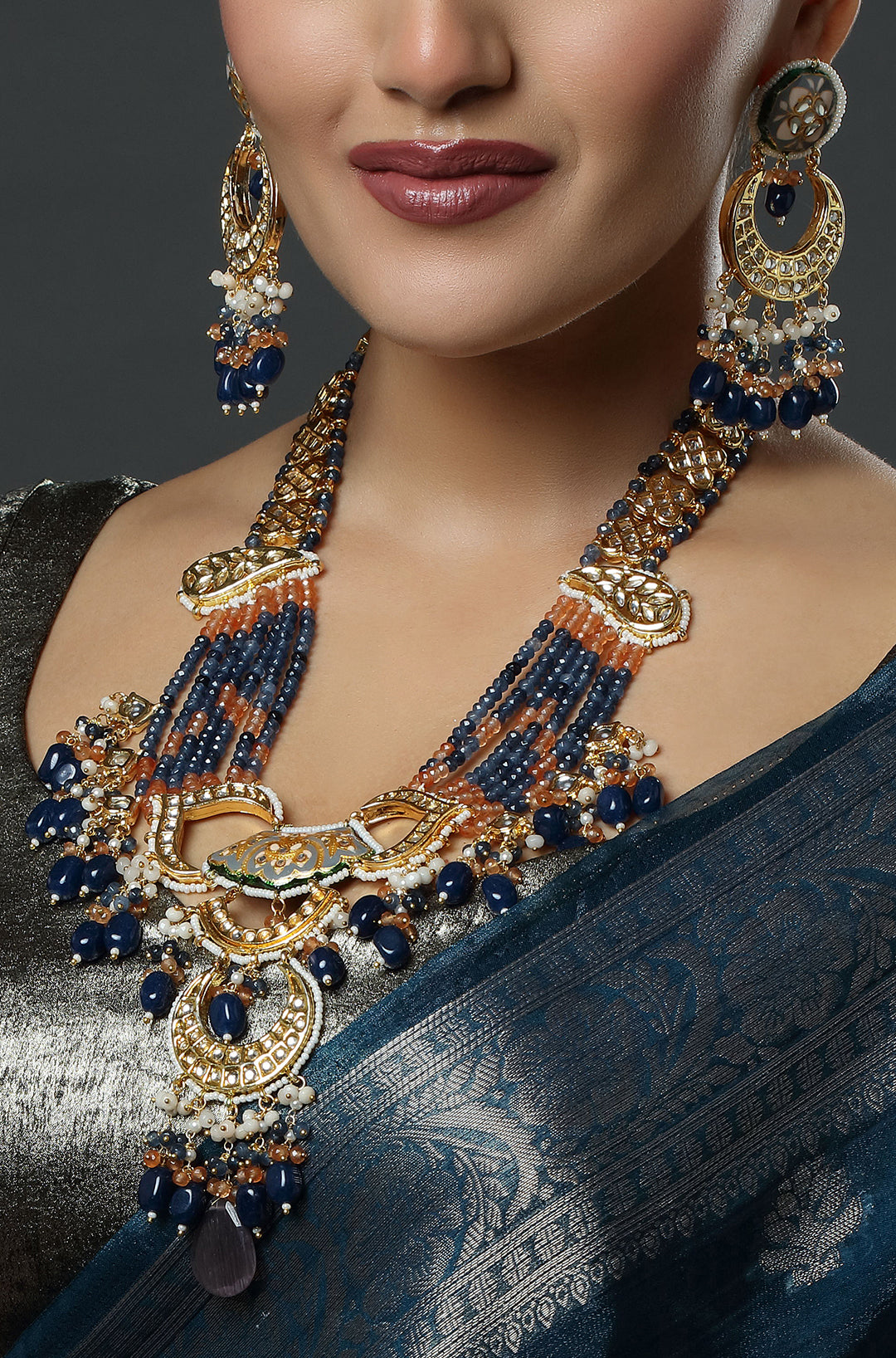 Sapphire Orange Grandeur Necklace