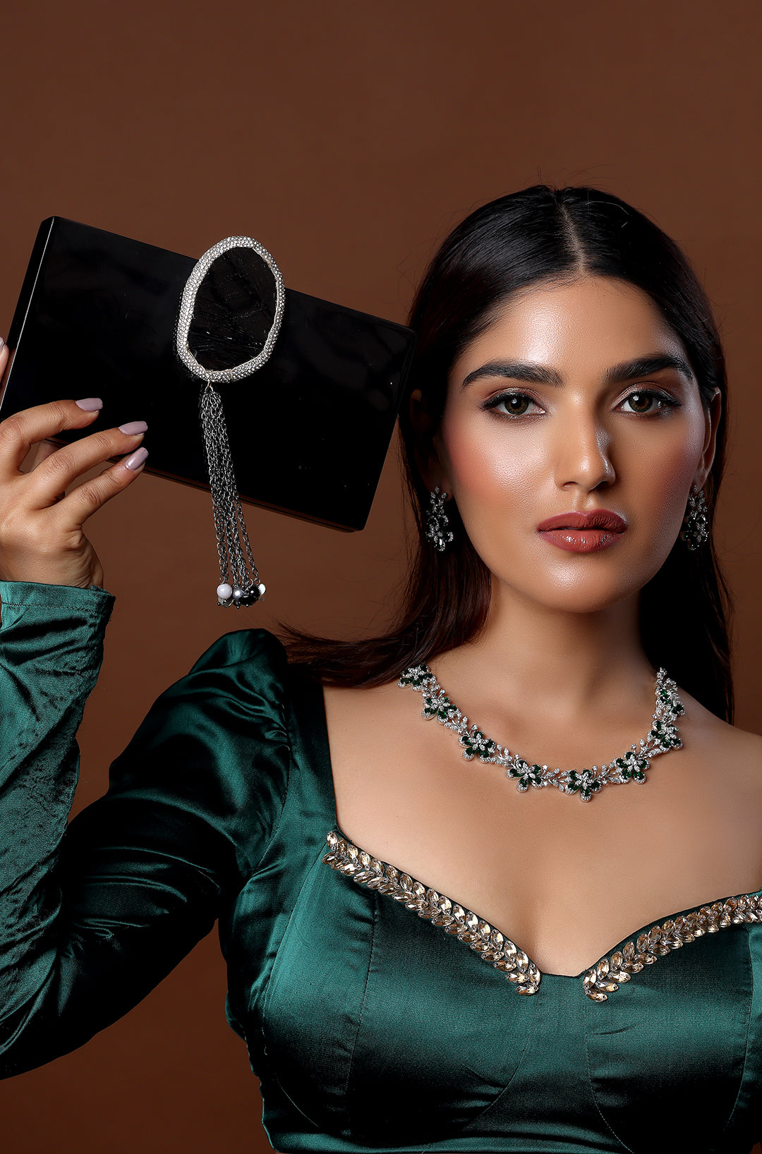 The Black Baroque Minaudiere Clutches