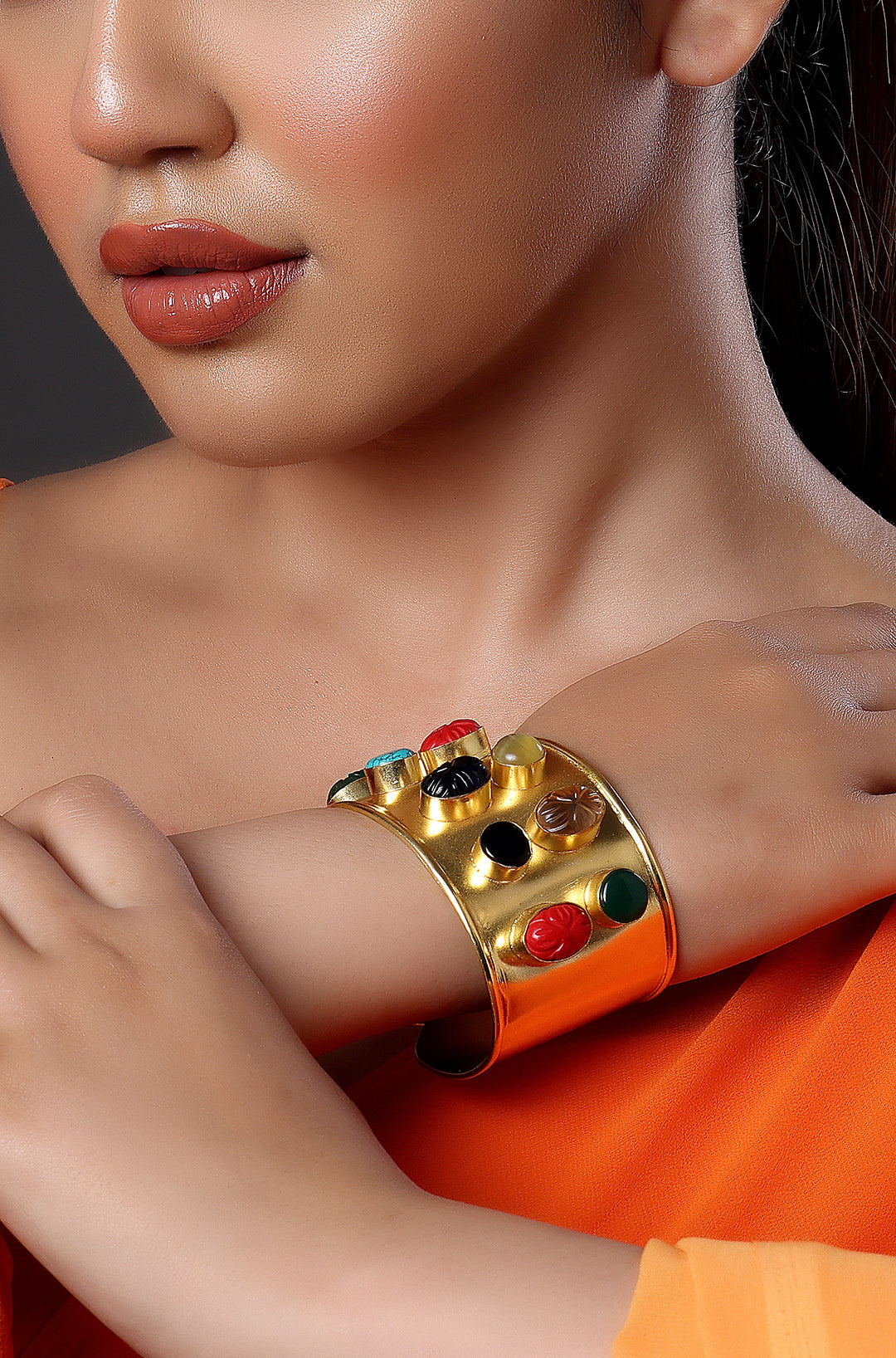 Sylvia Toledano Gemstone Cuff Bracelet