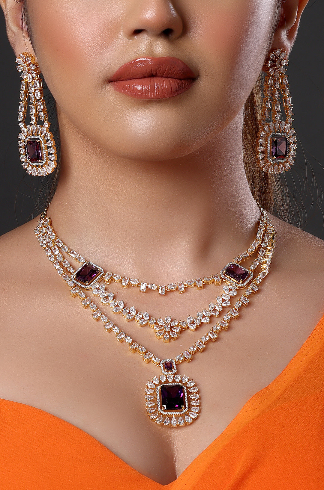 Designer Diamond Necklace Set