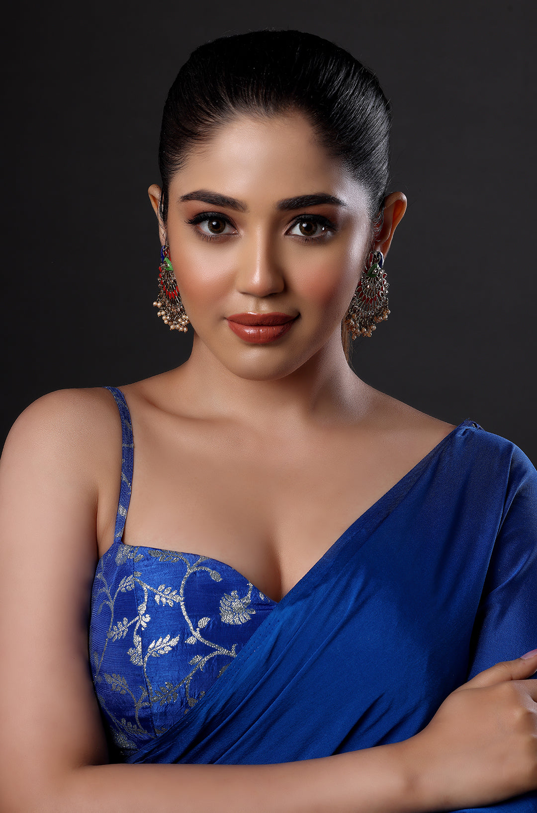 Rangoli Grandeur Jhumka Earrings