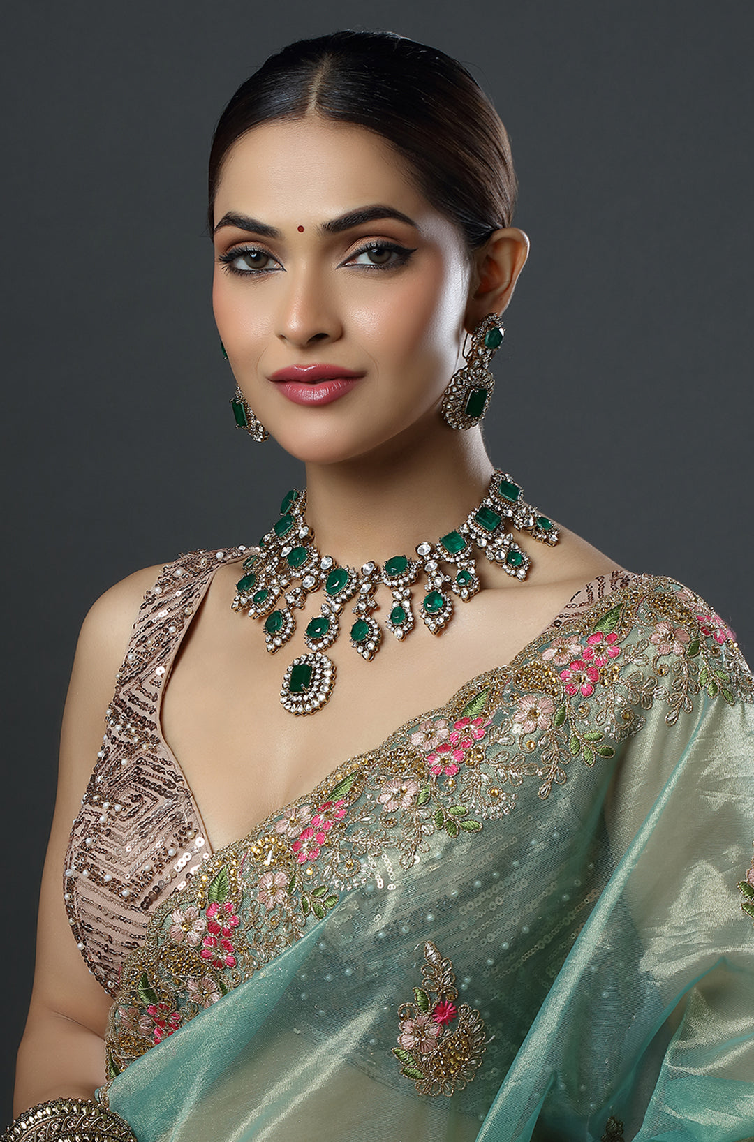 The Regal Greens Necklace