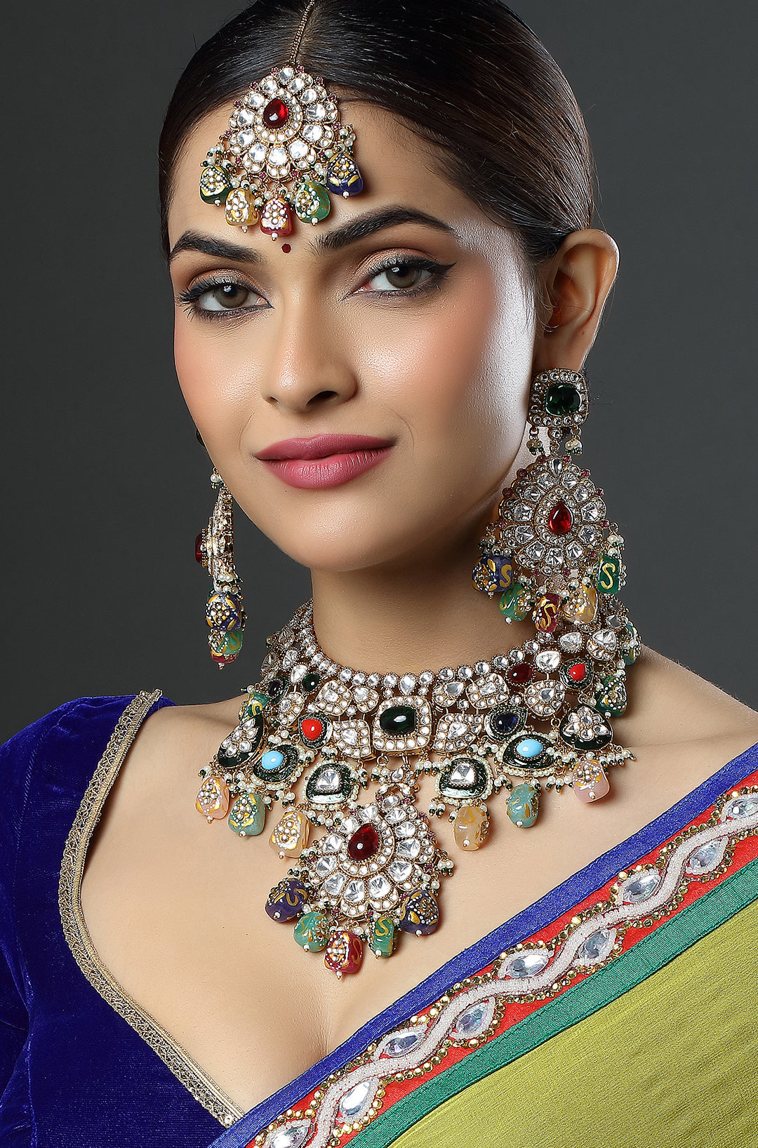 The Rainbow Kundan Ensemble Necklace