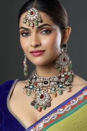 The Rainbow Kundan Ensemble Necklace