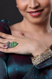 Mor Pankhi Finger Ring