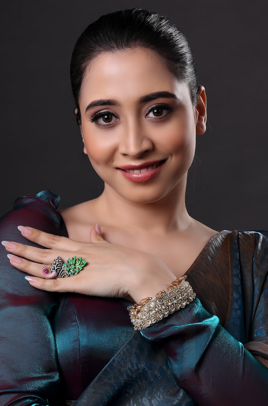 Mor Pankhi Finger Ring
