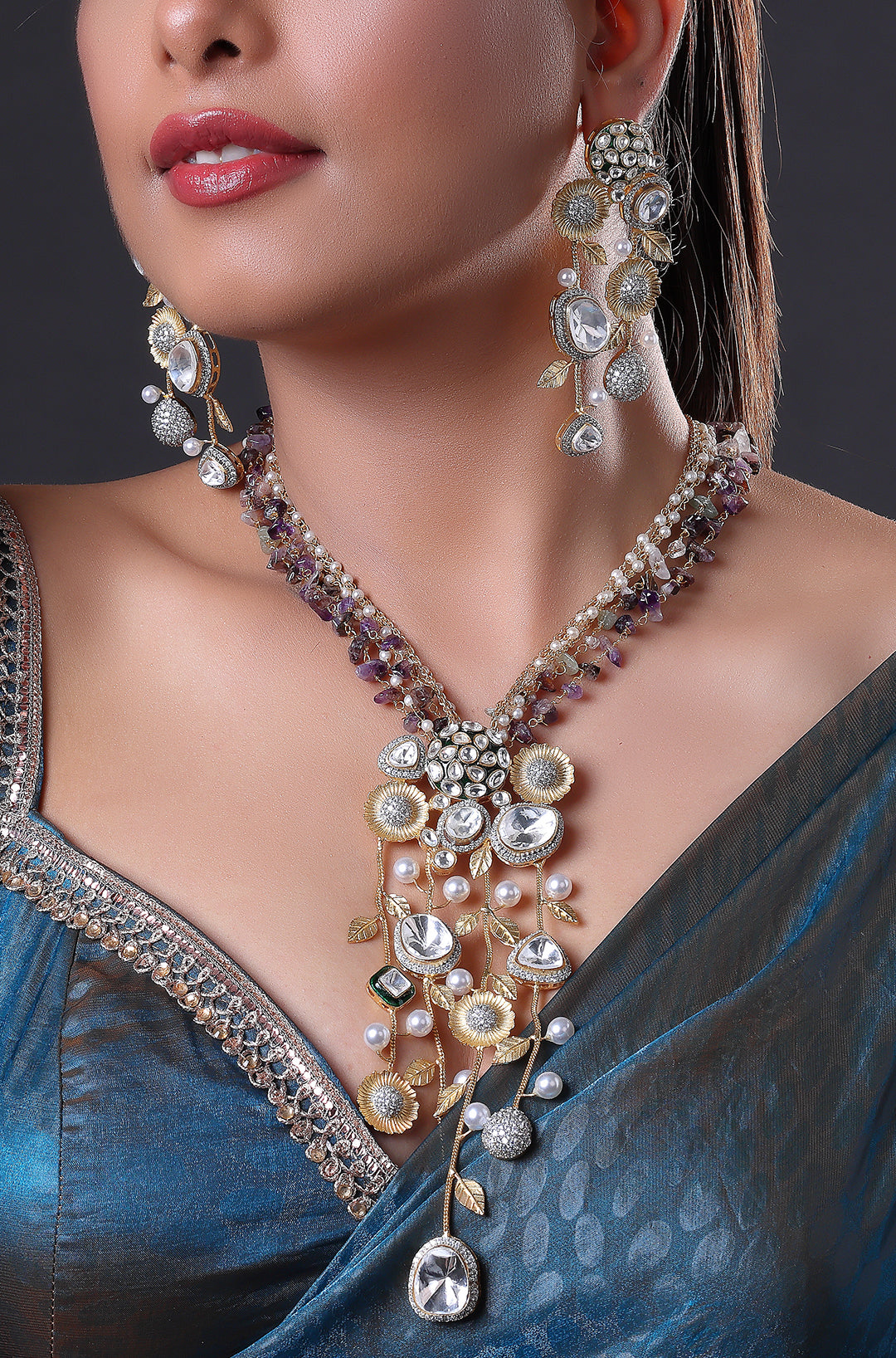 Grandiose Grey Necklace