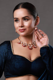 Urvashi Red Polki Necklace