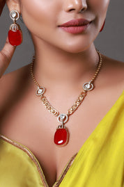 Royal Red Stone Kundan Necklace