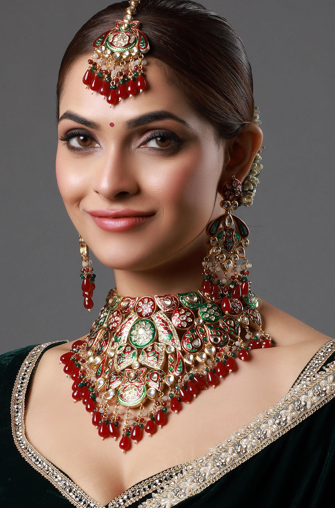Classic Imperial Heavy Bridal Choker Necklace
