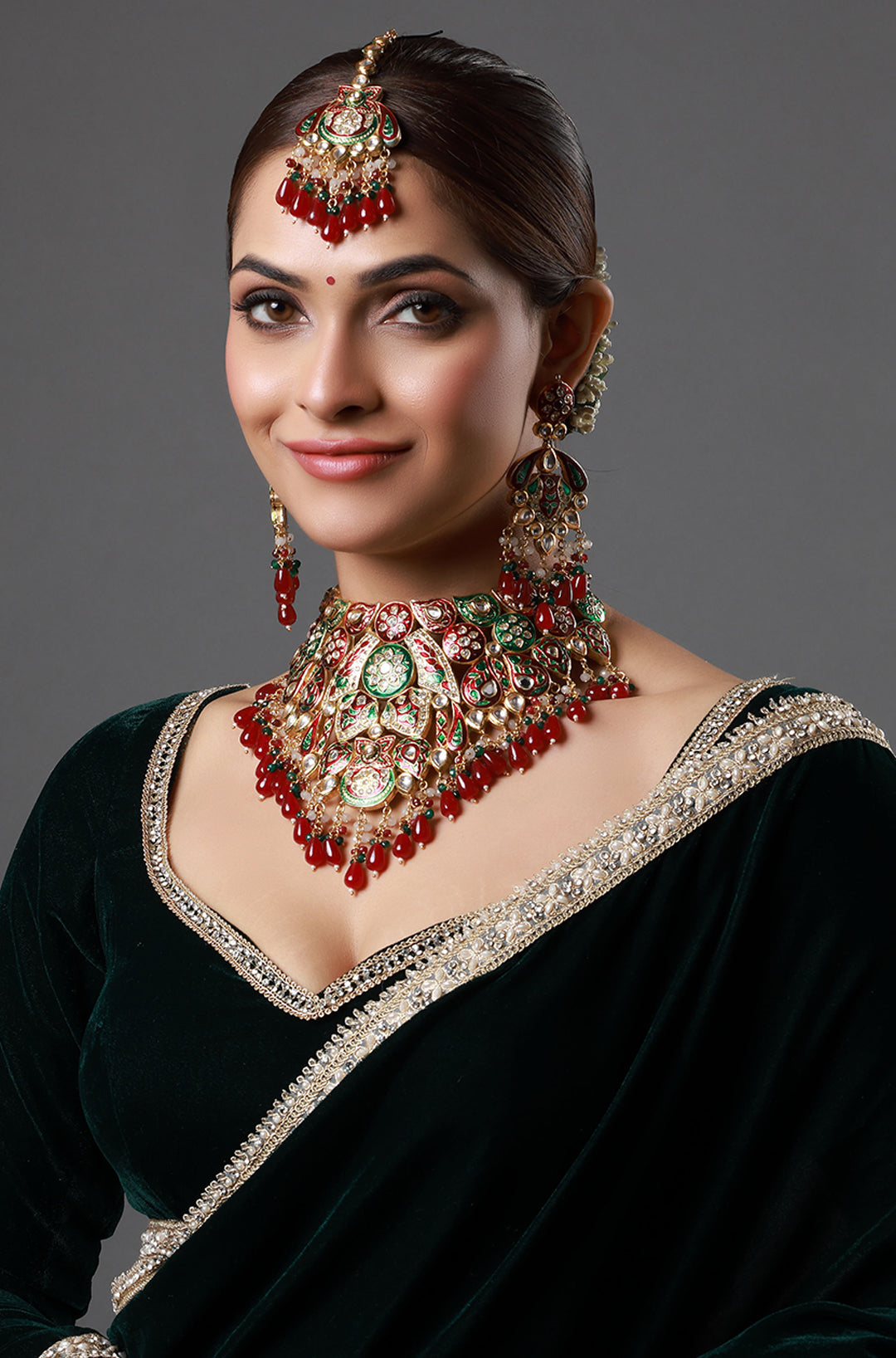 Classic Imperial Heavy Bridal Choker Necklace