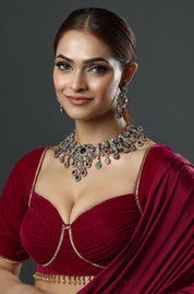 Luxury Multi-Stone Bridal Kundan Choker Necklace